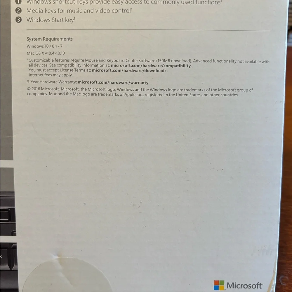 Microsoft Wired Keyboard 600 NWIB